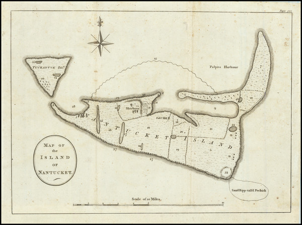 84-Massachusetts Map By Michel Guillaume St. Jean De Crevecoeur