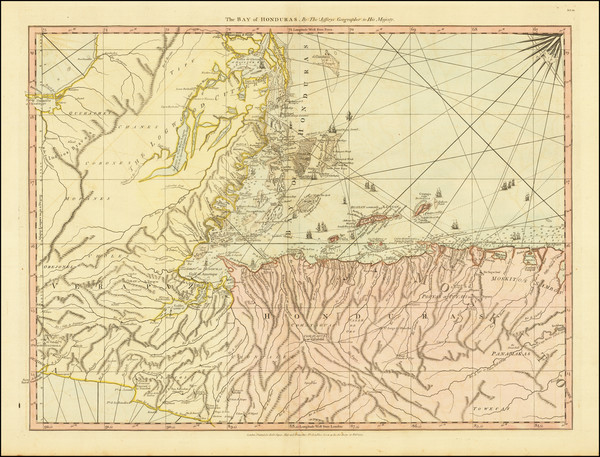 7-Mexico and Central America Map By Thomas Jefferys