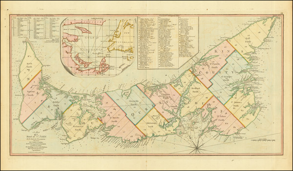 85-Eastern Canada Map By Samuel Holland