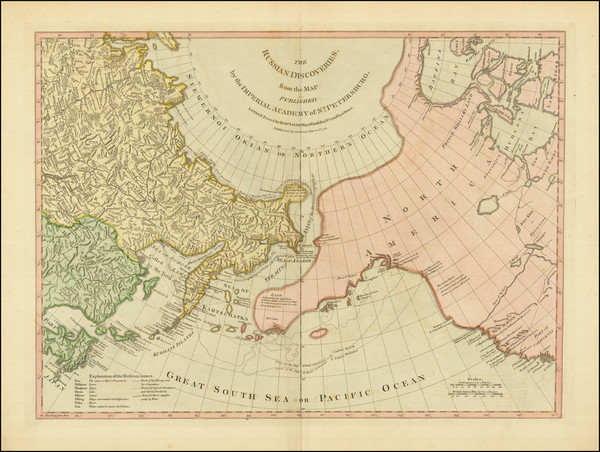 55-Polar Maps, Alaska, Pacific, Russia in Asia and Canada Map By Robert Sayer