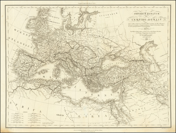 75-Europe and Turkey & Asia Minor Map By Adolphe Hippolyte Dufour