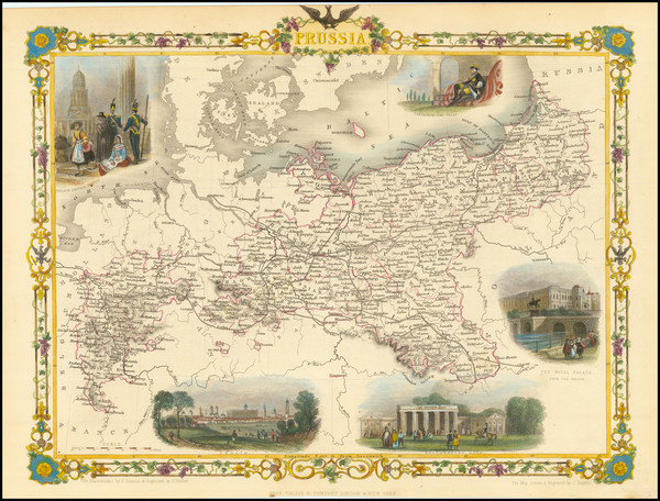 60-Baltic Countries and Germany Map By John Tallis