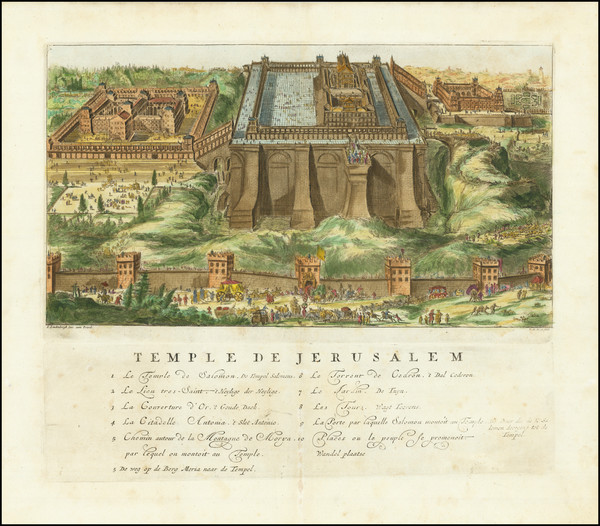 58-Holy Land Map By Romeyn De Hooghe