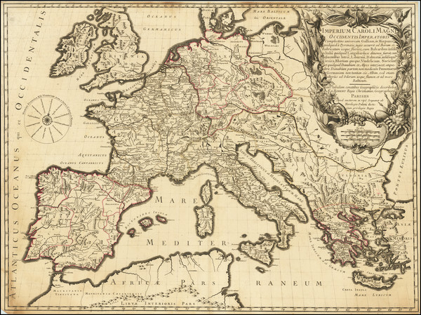 42-Europe Map By Gilles Robert de Vaugondy