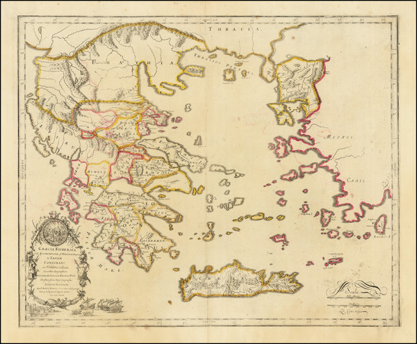 4-Greece Map By Guillaume Sanson