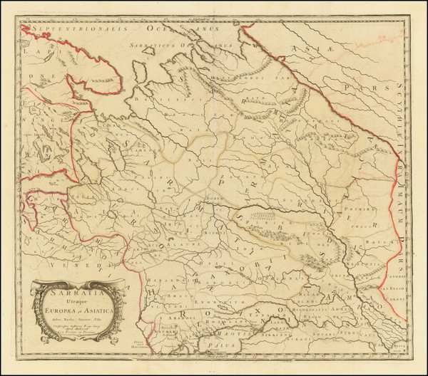 21-Russia, Ukraine and Russia in Asia Map By Sanson fils