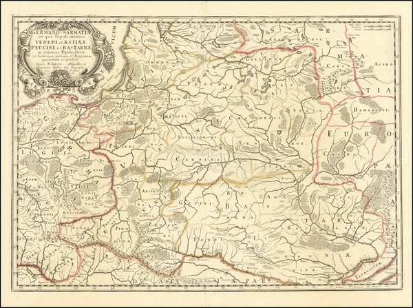 50-Poland and Russia Map By Nicolas Sanson