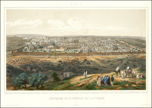 86-Jerusalem Map By Th. Muller