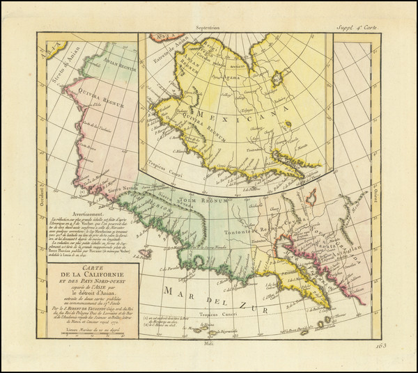 73-Southwest, Pacific Northwest, Alaska, California and British Columbia Map By Denis Diderot / Di