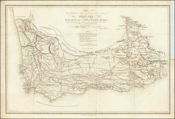 61-South Africa Map By John Barrow