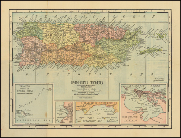 31-Puerto Rico Map By Rand McNally & Company