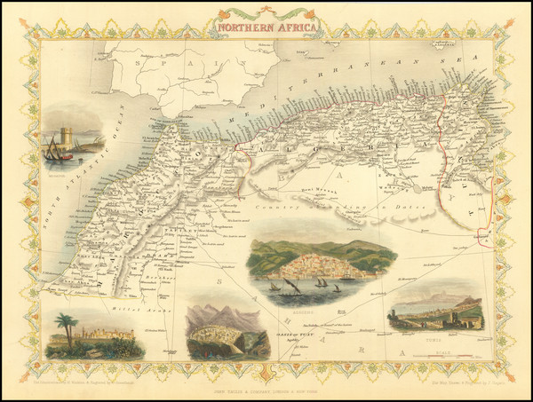 70-North Africa Map By John Tallis