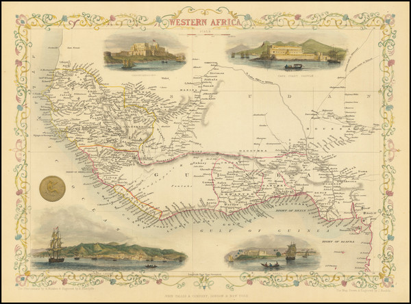 100-West Africa Map By John Tallis