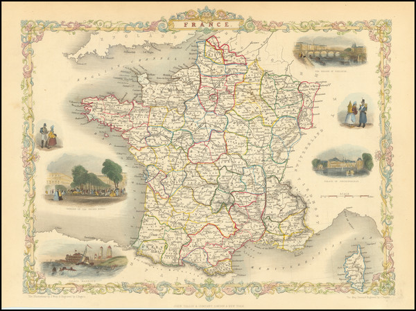 15-France Map By John Tallis