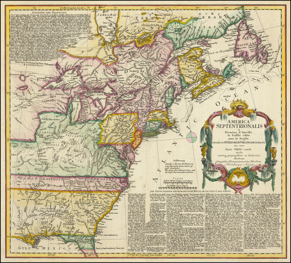 1-United States, Mid-Atlantic and Canada Map By Homann Heirs