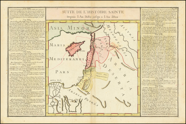 8-Middle East and Holy Land Map By Buy de Mornas