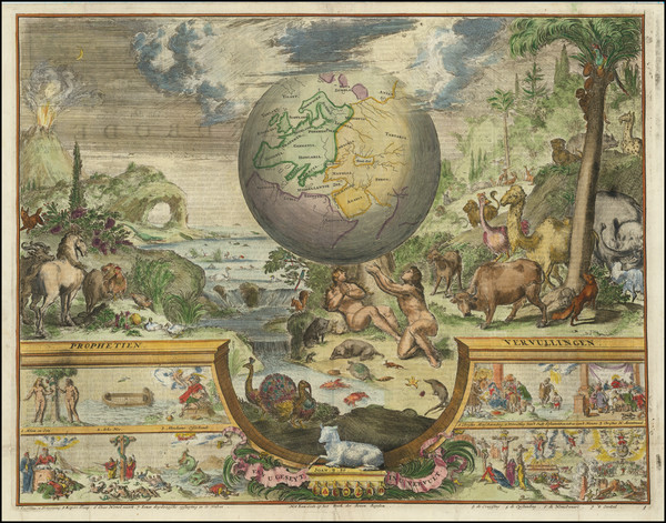 79-World Map By Romeyn De Hooghe