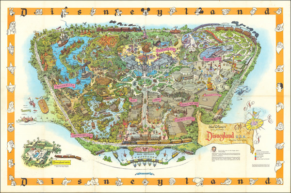 23-Pictorial Maps, California and Other California Cities Map By Walt Disney Productions