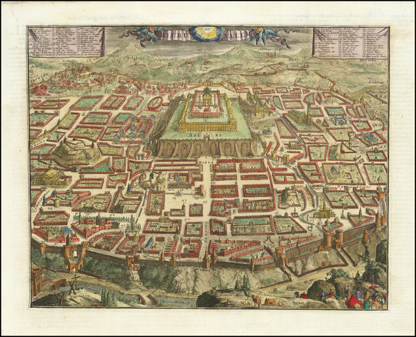 27-Jerusalem Map By Romeyn De Hooghe