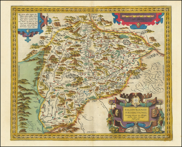 77-Austria Map By Abraham Ortelius