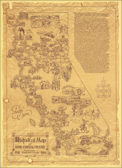 67-California Map By Darrel Millsap