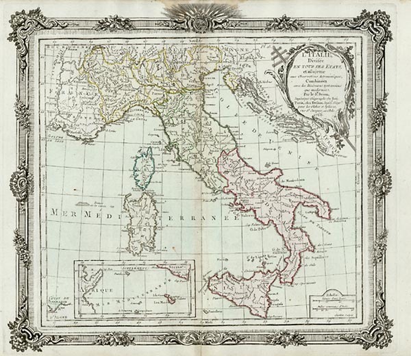 99-Europe and Italy Map By Louis Brion de la Tour