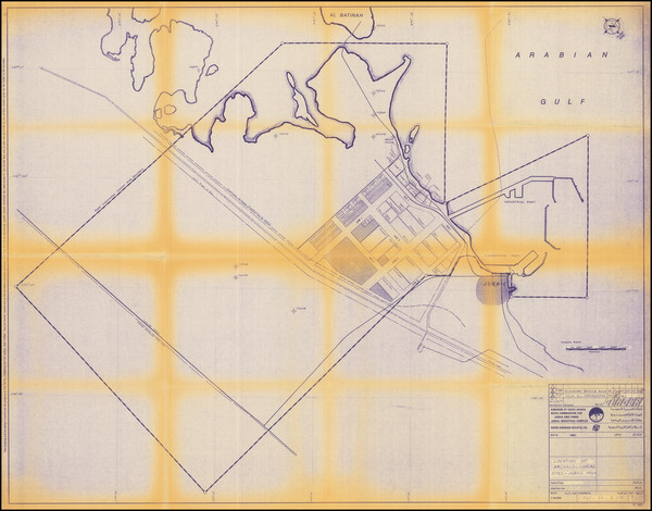 81-Arabian Peninsula Map By Kingdom of Saudi Arabia Royal Commission