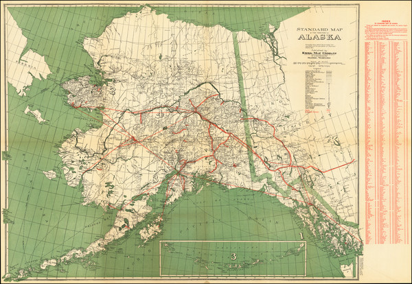 88-Alaska Map By Kroll Map Company