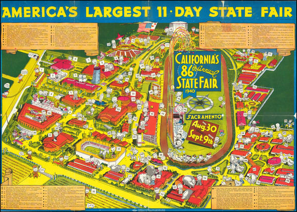 26-Pictorial Maps and Other California Cities Map By California State Printing Office