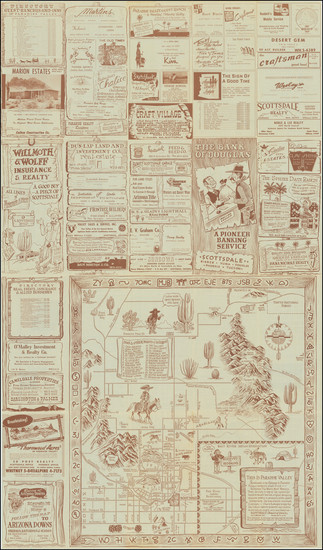 99-Arizona and Pictorial Maps Map By Scottsdale Chamber of Commerce