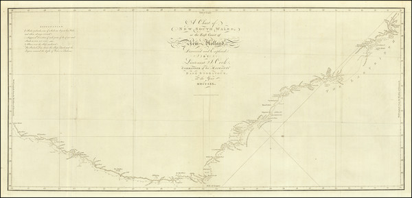 24-Australia Map By James Cook