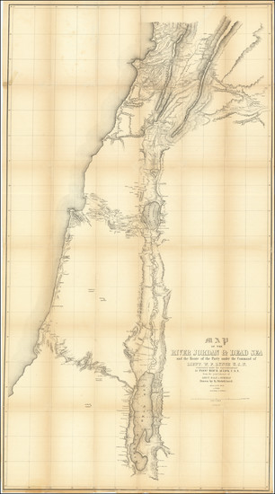 21-Holy Land Map By William Lynch