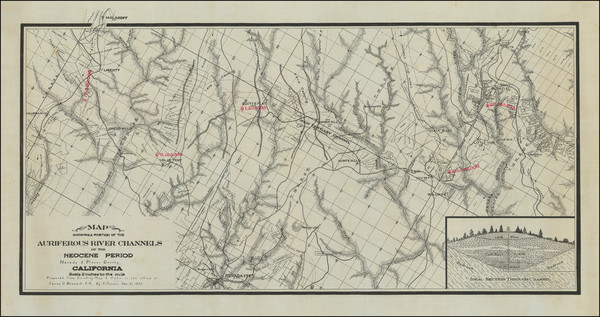 48-California and Geological Map By C. Masson