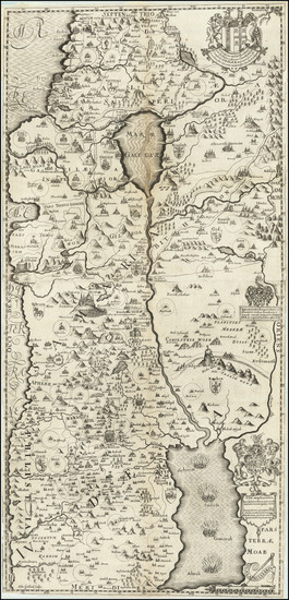 56-Holy Land Map By Thomas Fuller