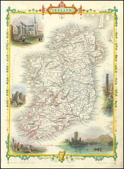 63-Ireland Map By John Tallis