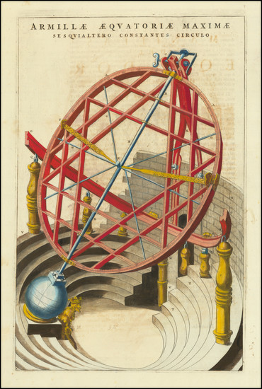 84-World, Globes & Instruments, Celestial Maps and Curiosities Map By Willem Janszoon Blaeu