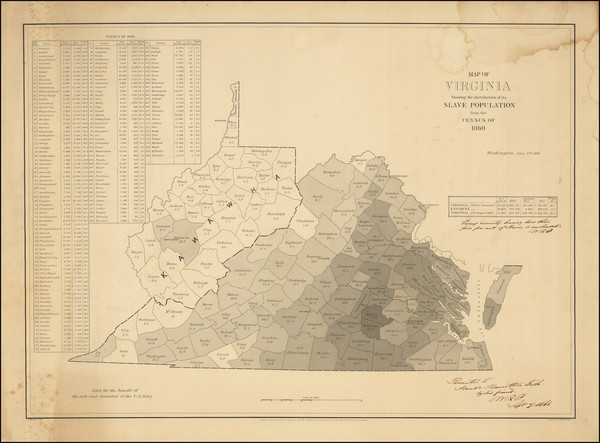 3-Virginia and Civil War Map By Edwin Hergesheimer  &  William Robert Palmer