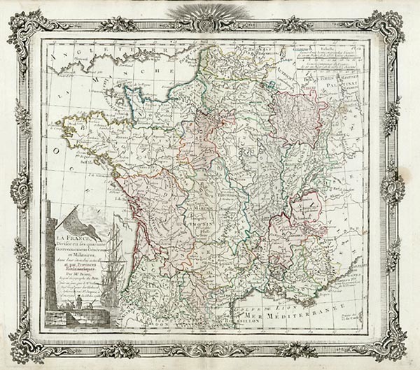 9-Europe and France Map By Louis Brion de la Tour