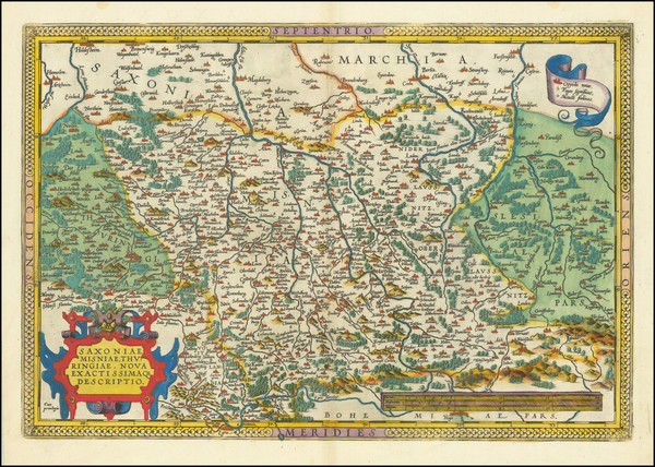 86-Czech Republic & Slovakia and Norddeutschland Map By Abraham Ortelius