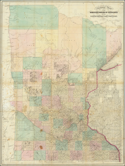 56-Minnesota Map By Joseph Sewall