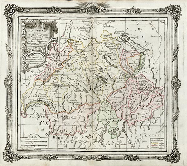 81-Europe and Switzerland Map By Louis Brion de la Tour