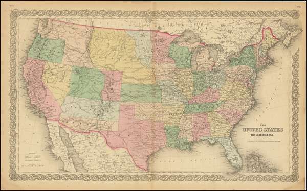 27-United States, Colorado and Colorado Map By Joseph Hutchins Colton