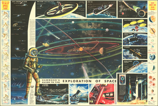 41-Space Exploration Map By Hammond & Co.