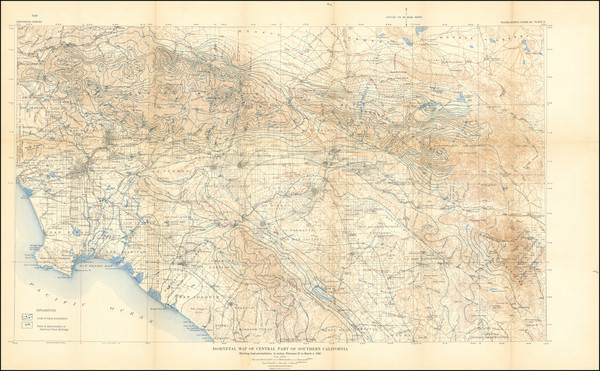 60-California and Los Angeles Map By U.S. Geological Survey