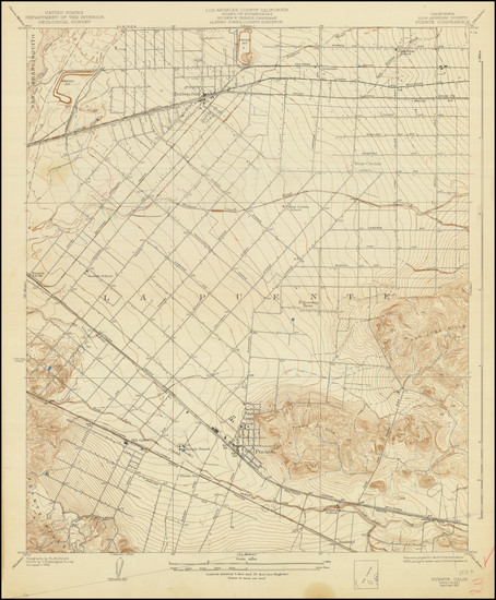 35-Los Angeles Map By U.S. Geological Survey