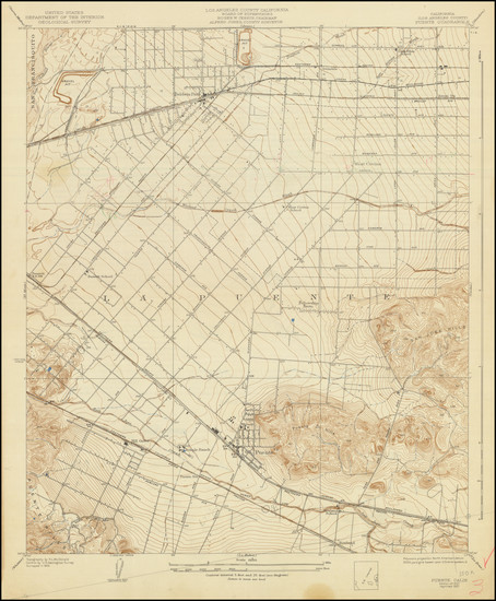 45-Los Angeles Map By U.S. Geological Survey