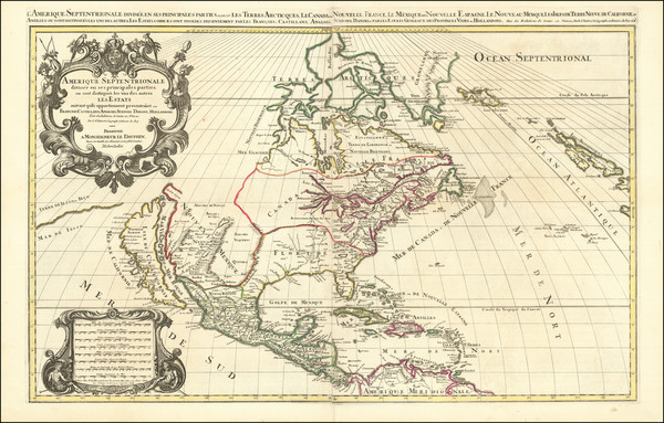 20-North America and California as an Island Map By Alexis-Hubert Jaillot