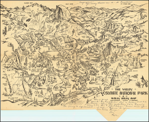 35-Pictorial Maps and Yosemite Map By C. Barnes