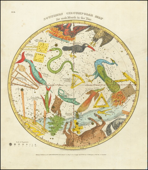 50-Celestial Maps Map By Elijah J. Burritt