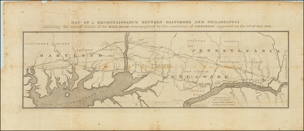 90-Pennsylvania, Maryland and Delaware Map By U.S. Government